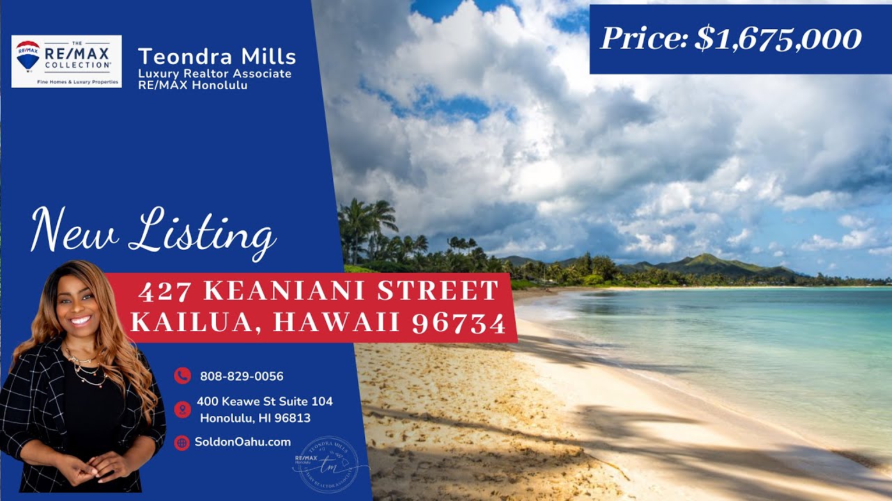 Just Listed 1,675,000 RE/MAX Honolulu Featured Dream Home 427