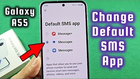 How to Change Default SMS App Samsung Galaxy A55