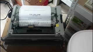 EPSON LQ-590H DOT PRINTER BOX OPEN & HWP 2.5 PRINT TEST