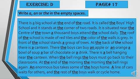 Metropolitan School Week 3 Class 6 English Lesson