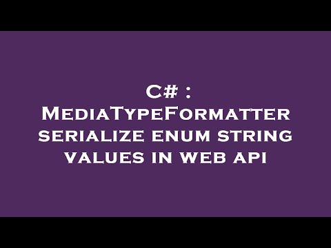 C# : MediaTypeFormatter