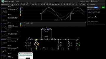 EveryCircuit Tutorial Part 2: lab ac11 measuring time axis and points on waveform