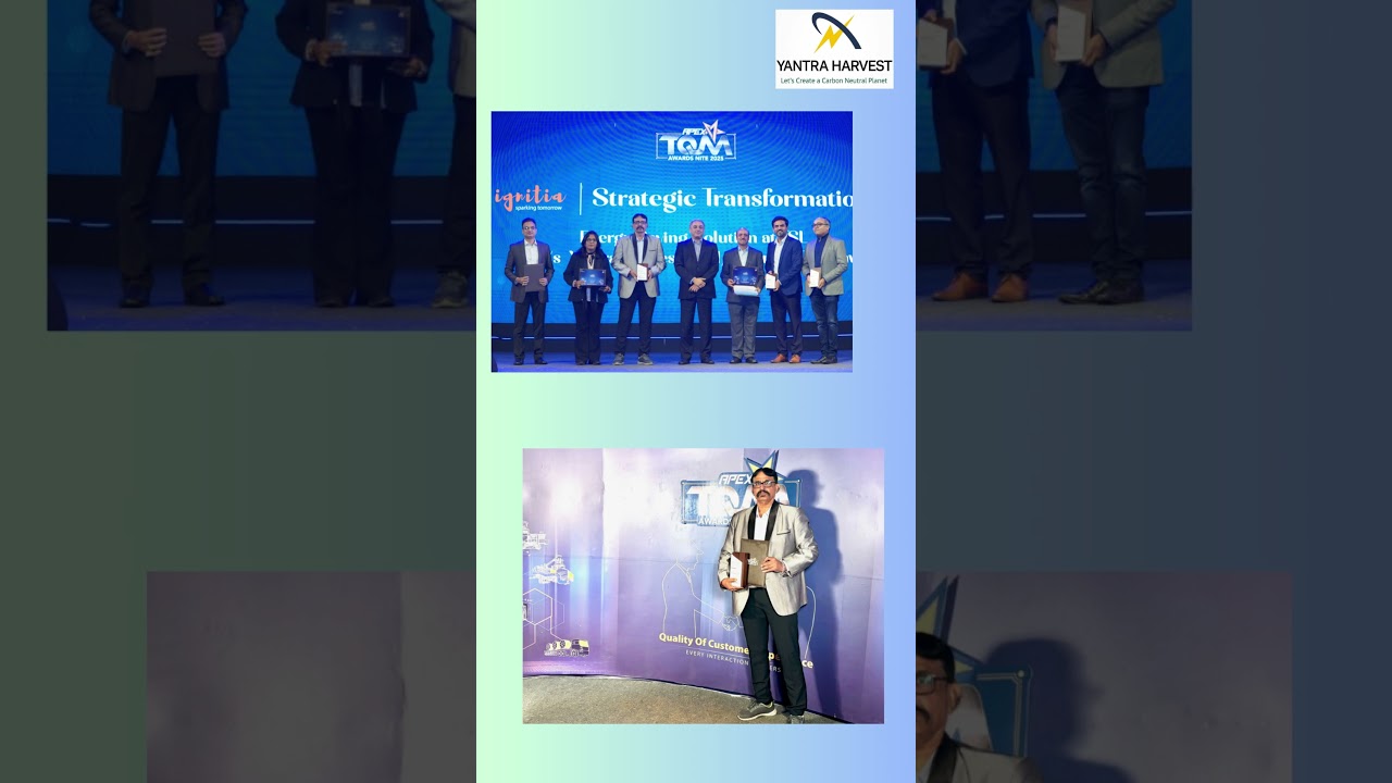 Strategic Transformation Award to Yantra Harvest by Tata Steel under APEX TQM framework...!!!