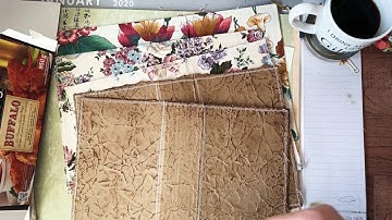 Create with me - A simple junk journal (Part 1: Cover) #diyjunkjournal #junkjournal #letscreate