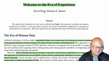 The Era of Experience