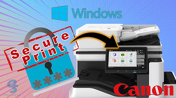 Secure Print to a Canon Copier from Windows