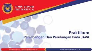 Video Praktikum OOP Pertemuan 3 (bagian 1)