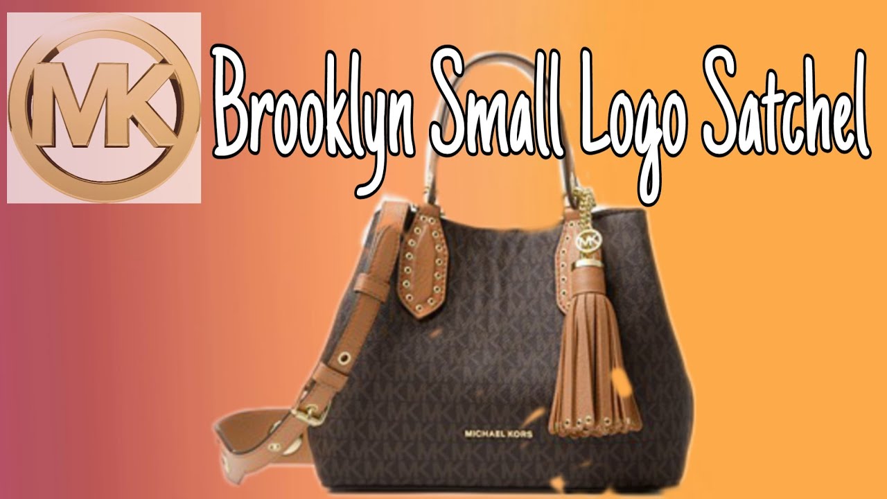 michael kors brooklyn small logo satchel