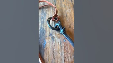 Cloak pin forged iron #jewellery #reenactment
