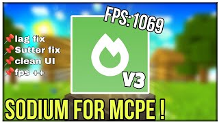 Sodium Mod For MCPE 1.20 (FPS BOOST)