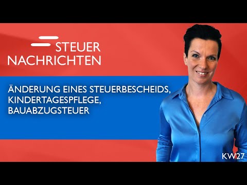Änderung eines Steuerbescheids,