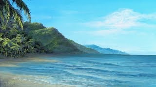 Tropical Beach | Paint with Kevin ®