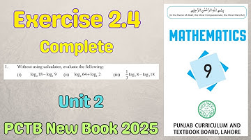 class 9 maths chapter 2 exercise 2.4 | Ex 2.4 maths class 9 | PTB New Book 2025 Punjab I PCTB