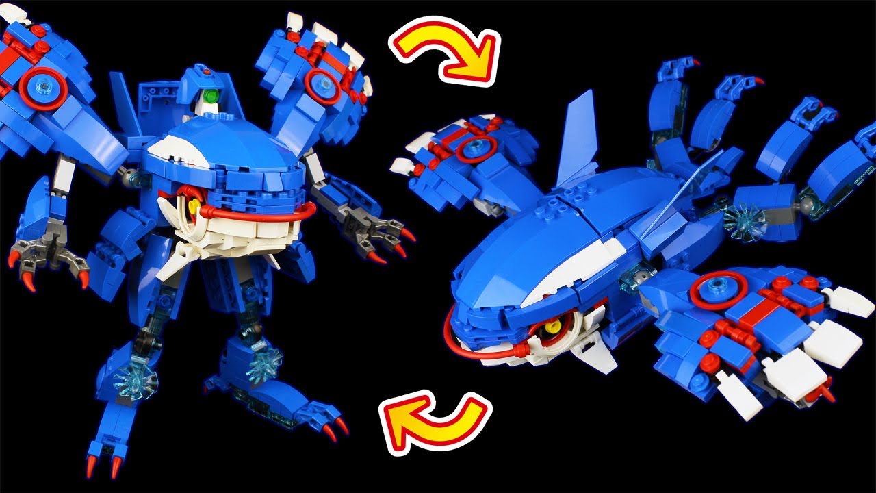 レゴ カイオーガ 変形ロボ作ってみた ポケモン Lego Pokemon Transforming Kyogre Youtube