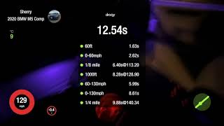 F90 M5 - 9.8@140 1/4 mile Dragy