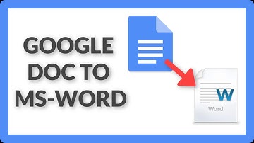 Convert Google Doc to Microsoft Word Doc