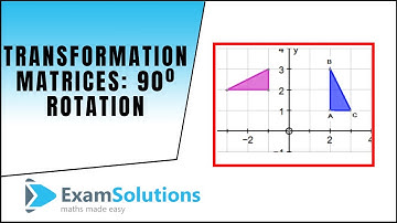 Transformation Matrices : Rotation 90 degrees : ExamSolutions Maths Tutorials