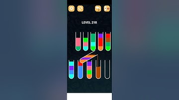 COLOR SORT PUZZLE LEVEL 218