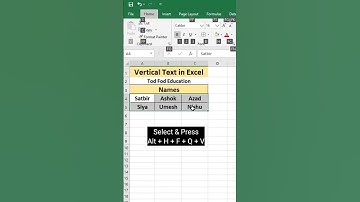 Vertical Text in #microsoft  #excel #msexcel #shorts #computer #tricks