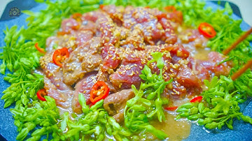 Làm Bò Xào Hoa Thiên Lý Chuẩn Vị Nhà Hàng