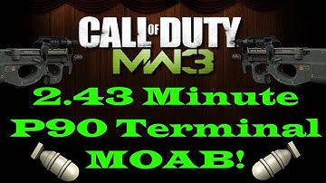 MW3 2.43min P90 MOAB op Terminal (Dutch Commentary)