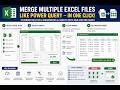 I Built an Advanced Excel VBA Tool to Merge Multiple Files in Seconds ⚡