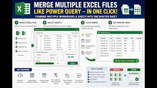 I Built an Advanced Excel VBA Tool to Merge Multiple Files in Seconds ⚡