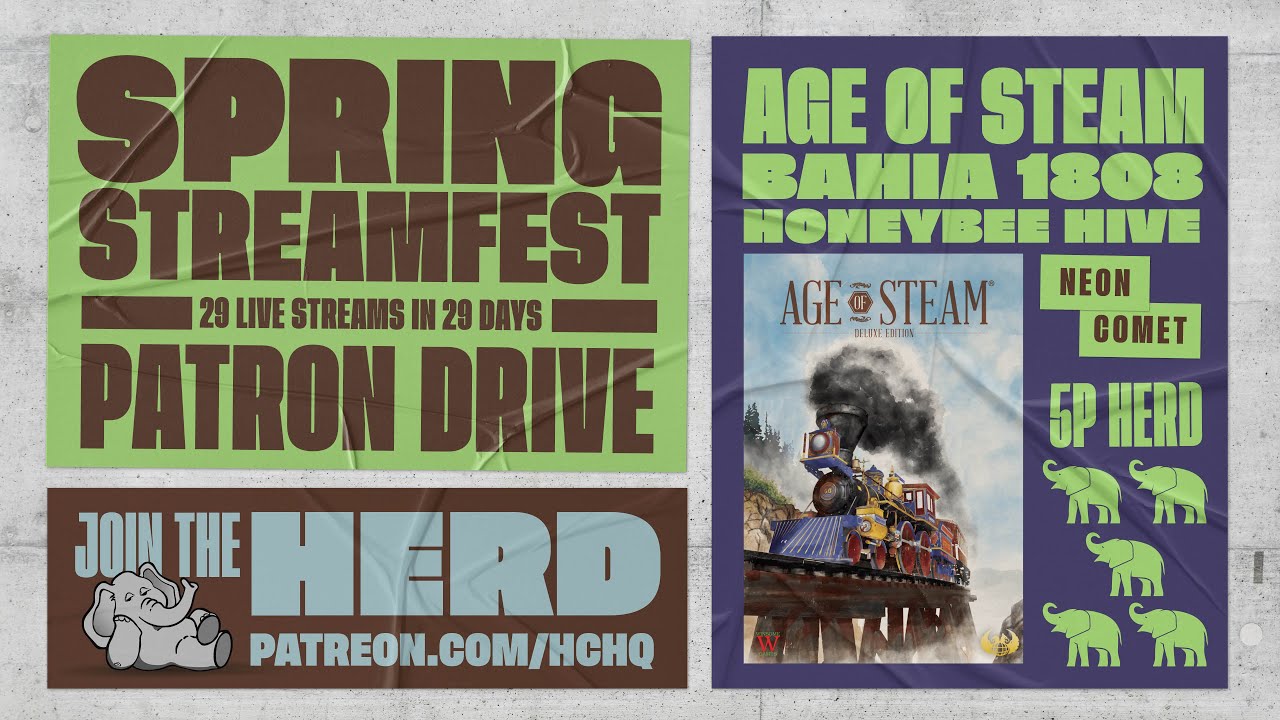 Age of Steam - Bahia 1808 & Honeybee Hive - Teaching, Play-through, & Round table by Heavy Cardboard