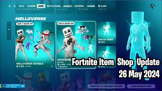 🔥 Fortnite Item Shop Update: May 26, 2024! Marshmello, Mothmando, Blinding Lights, and More! 💎