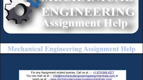 Mechanical Engineering Assignment Help