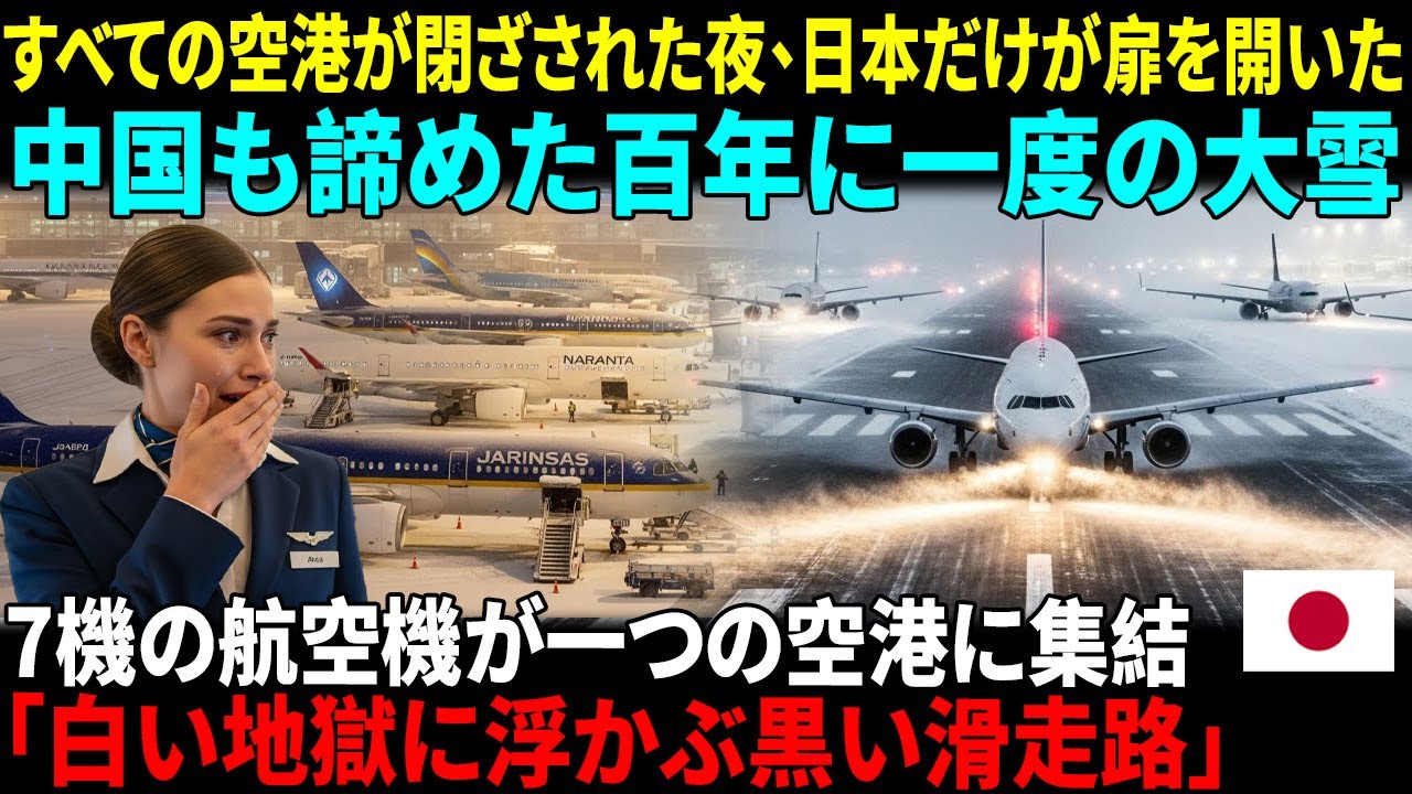 [海外感動ストーリー] 着陸拒否された7機の飛行機…中国・韓国も閉鎖する中、日本 新千歳空港だけが扉を開けた――フランス人CAが“黒い滑走路”を見て涙した理由