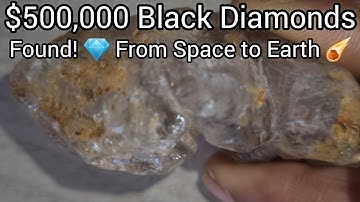Two Rare Carbonado Diamonds Worth $500,000! 💎 Real Space Gems Found on Earth ☄️