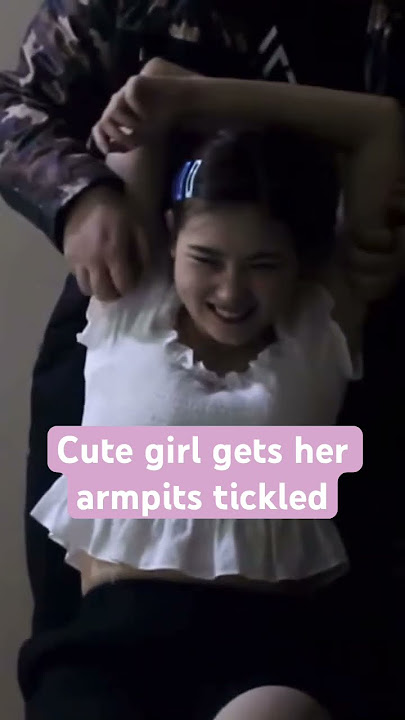 Cute girl gets her armpits tickled