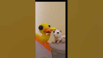 POV: You see a random cat on the street🥰😽#shorts #babyduck#cat
