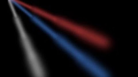 p5.js でのグローエフェクト（ブラーフィルターと合成を活用した方法）を使って作る 3本の色違いの光