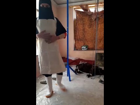 A Women Slaughter A Goat And She Teach How To Slaughter A Goat She Slaughter Butcher A Goat