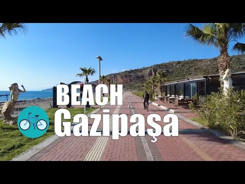 【4K】Gazipasa Alanya 2022 The Main Beach