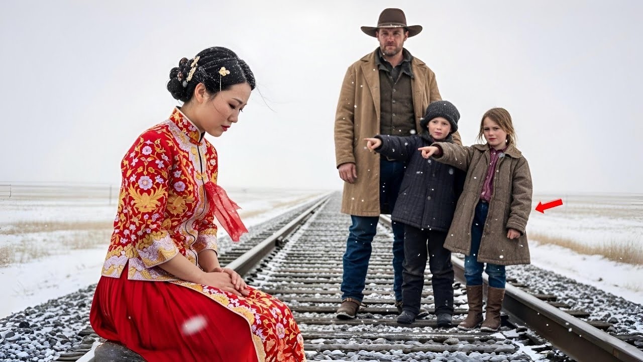 Vieron a una novia china abandonada en la estación… y le dijeron a su padre: «Ella es nuestra mamá».