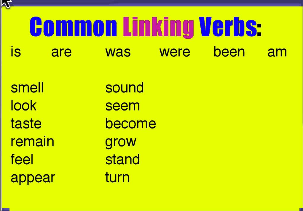 Linking Verbs - YouTube