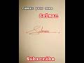 How To Simple Signature Salman Shorts Video New Art How To Simple Signature Salman Shorts Video New Art