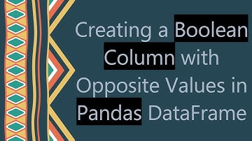 Creating a Boolean Column with Opposite Values in Pandas DataFrame