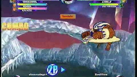 MvC2 Online (360): Dereklearnslow (Anak/Son/Hood) vs Dmdifiore (Cyke/Cab/Doom) 1 .:1.27.10:.