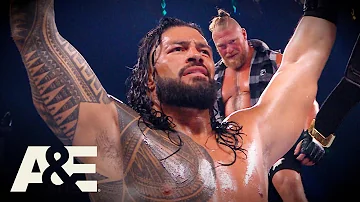 CHAOTIC Last Man Standing Match Between Brock Lesnar & Roman Reigns | WWE Rivals | A&E