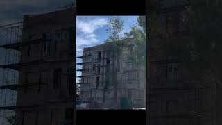 Мариуполь, улица Артема №69. Восстановление домов. Сентябрь 2024