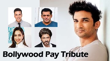 Sushant Singh Rajput Demise Bollywood Stars Pay Tribute,Salman,Shahrukh,Akshay,Ajay,Katrina,