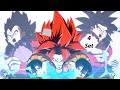 DBFZ 4 Set 🍏 SSB Vegeta Goku Black vs 😈 SS4 Daima Goku Gohan SS4 Gogeta