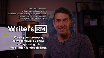 Writers Room - Free Screenwriting Addon for Google Docs | Gsuite   Screenplay Screenwriting Software