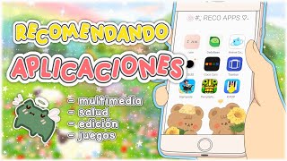 𖥻🍒 *ぃ RECOMENDANDO APLICACIONES [multimedia, salud, edición, juegos] by kim tamie 19,167 views 2 years ago 13 minutes, 19 seconds