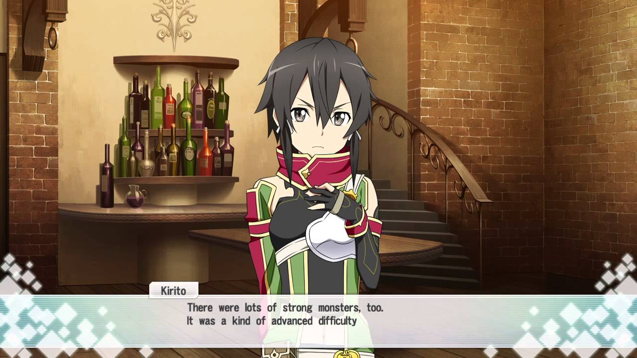 Back from the hollow area. Kirito meets with the group.