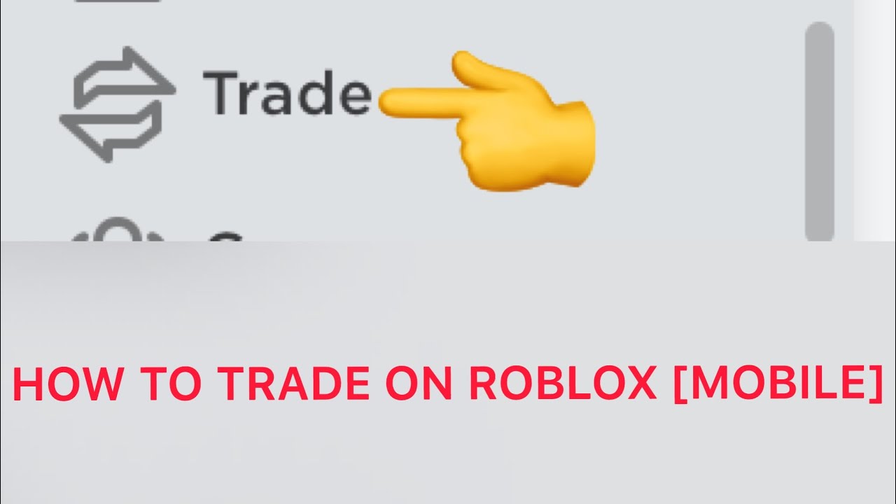 How To Trade On Roblox Mobile Youtube - can you trade robux with premium